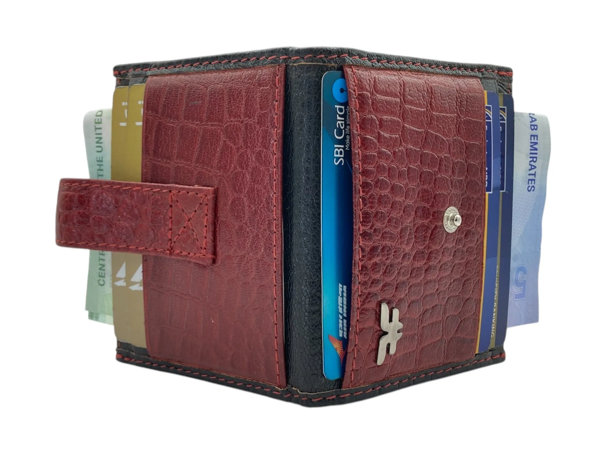 Card Case & Cash Wallet Compact Size 14 Card Space # 4029