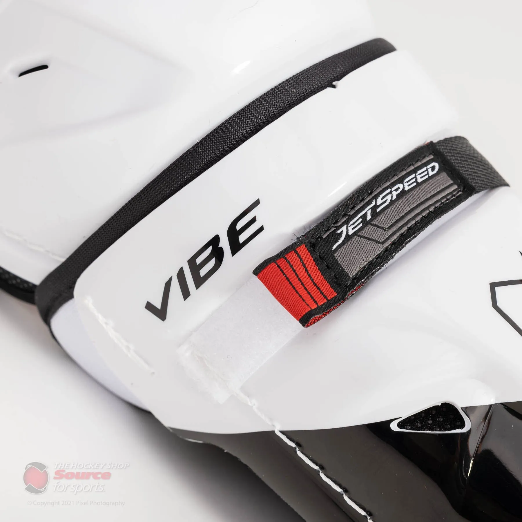 CCM Jetspeed Vibe Junior Hockey Shin Guards - (2021)