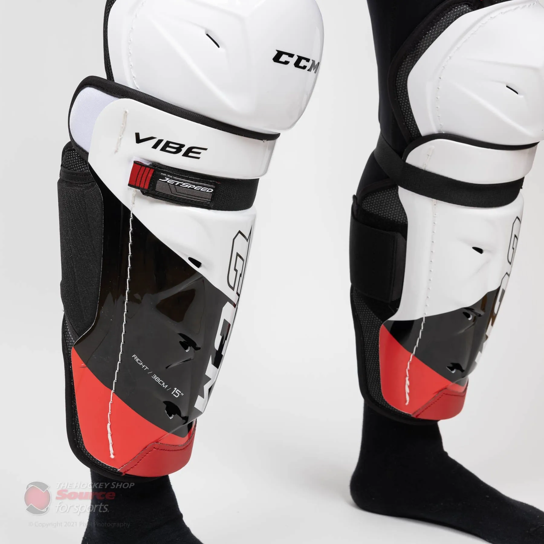 CCM Jetspeed Vibe Senior Hockey Shin Guards - (2021)