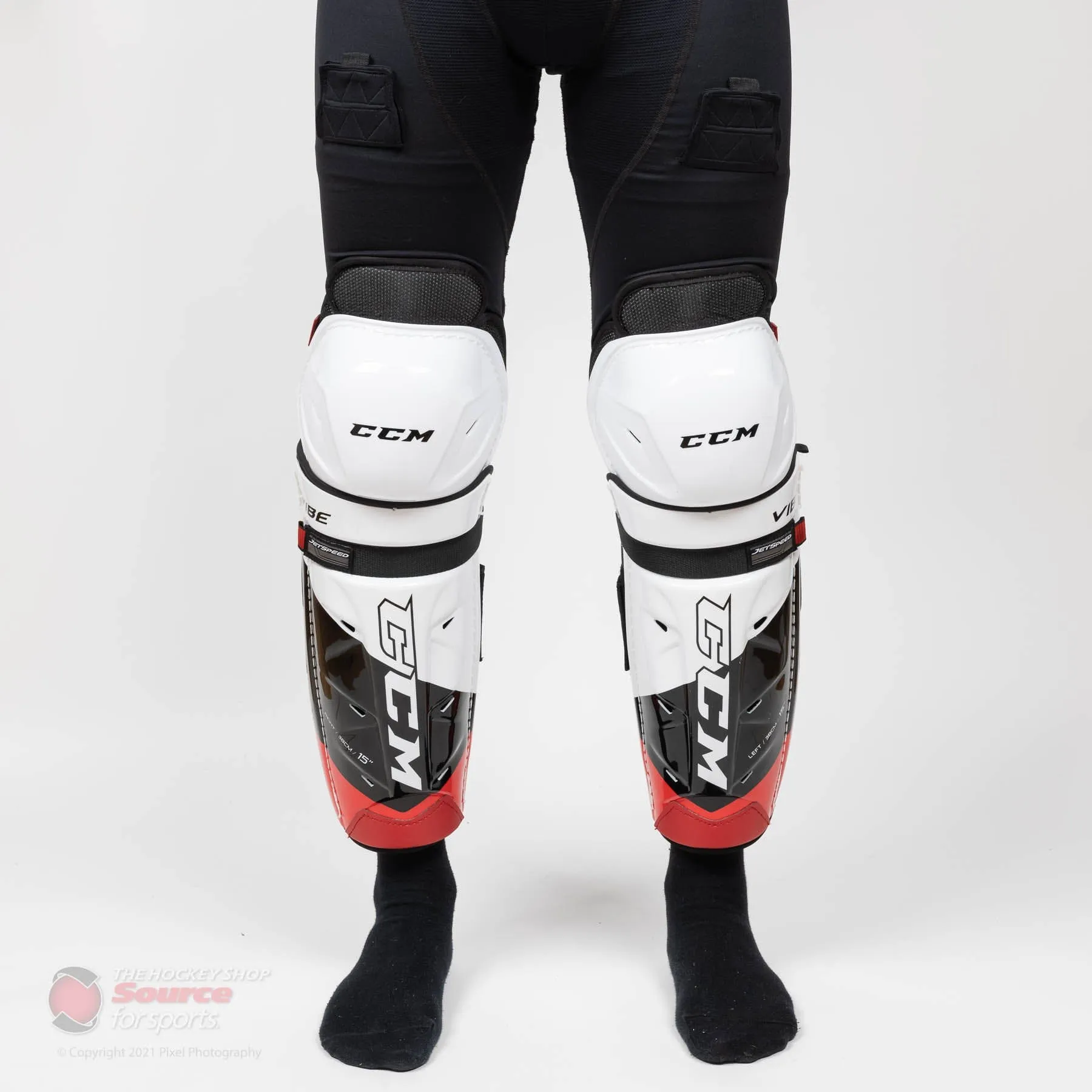 CCM Jetspeed Vibe Senior Hockey Shin Guards - (2021)