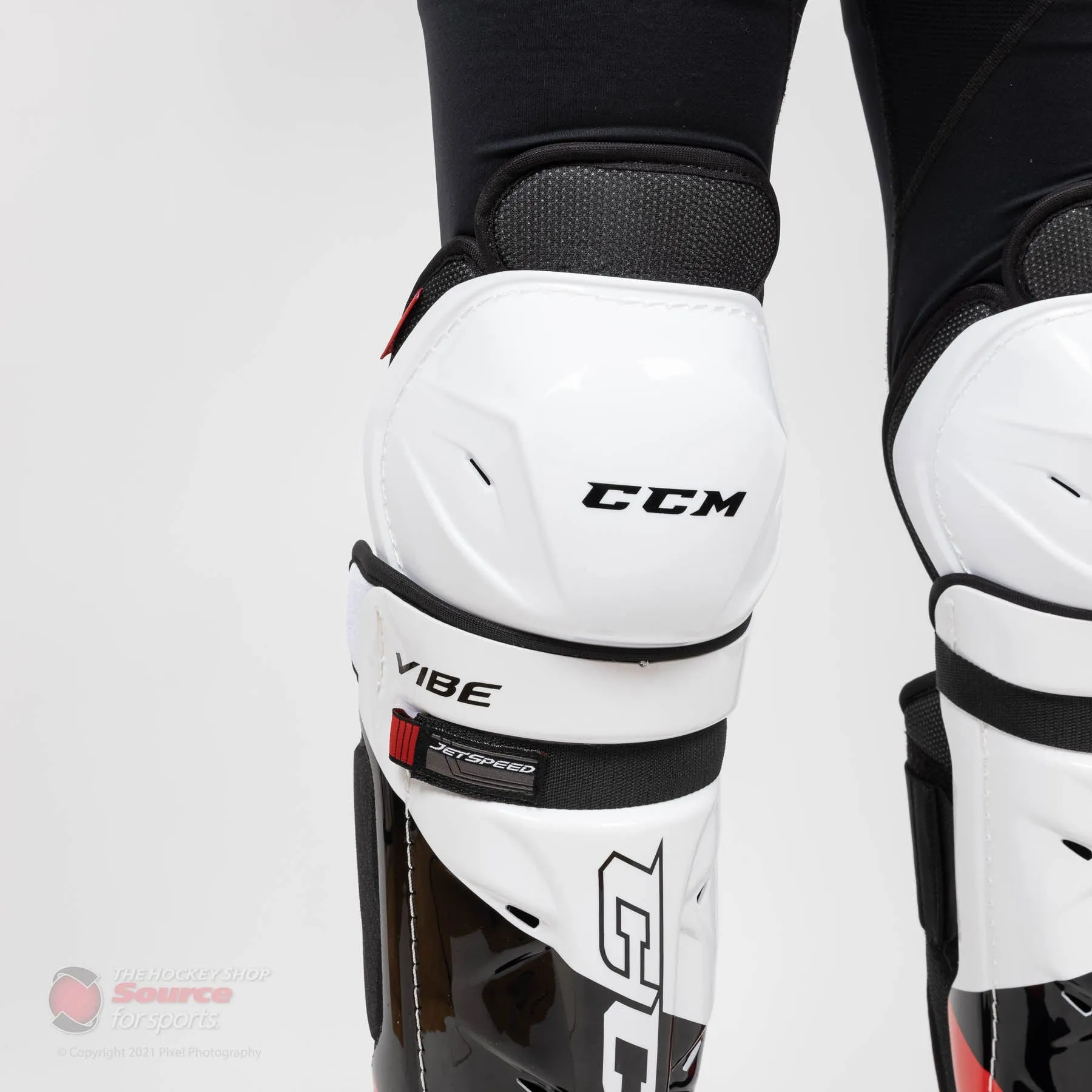 CCM Jetspeed Vibe Senior Hockey Shin Guards - (2021)