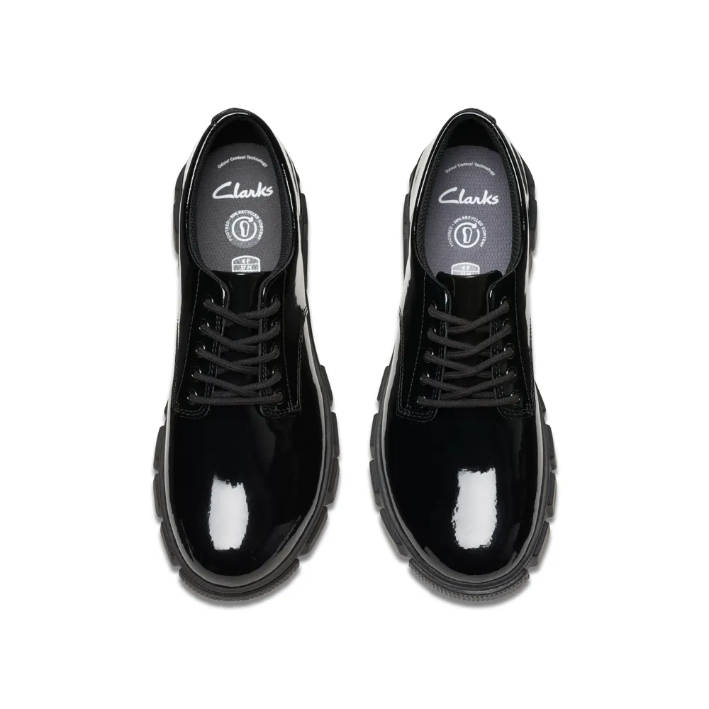 Clarks - Evyn Lace Y - Black Patent - School Shoes
