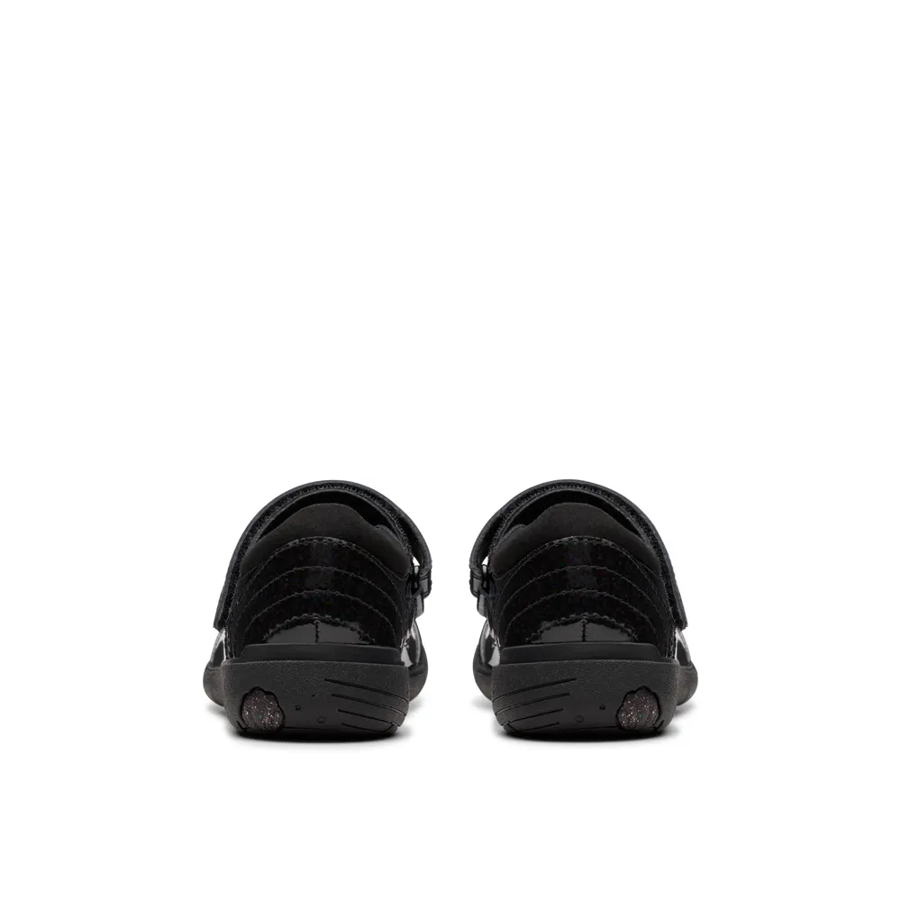 Clarks - Relda Spark K - Black Patent - School Shoes