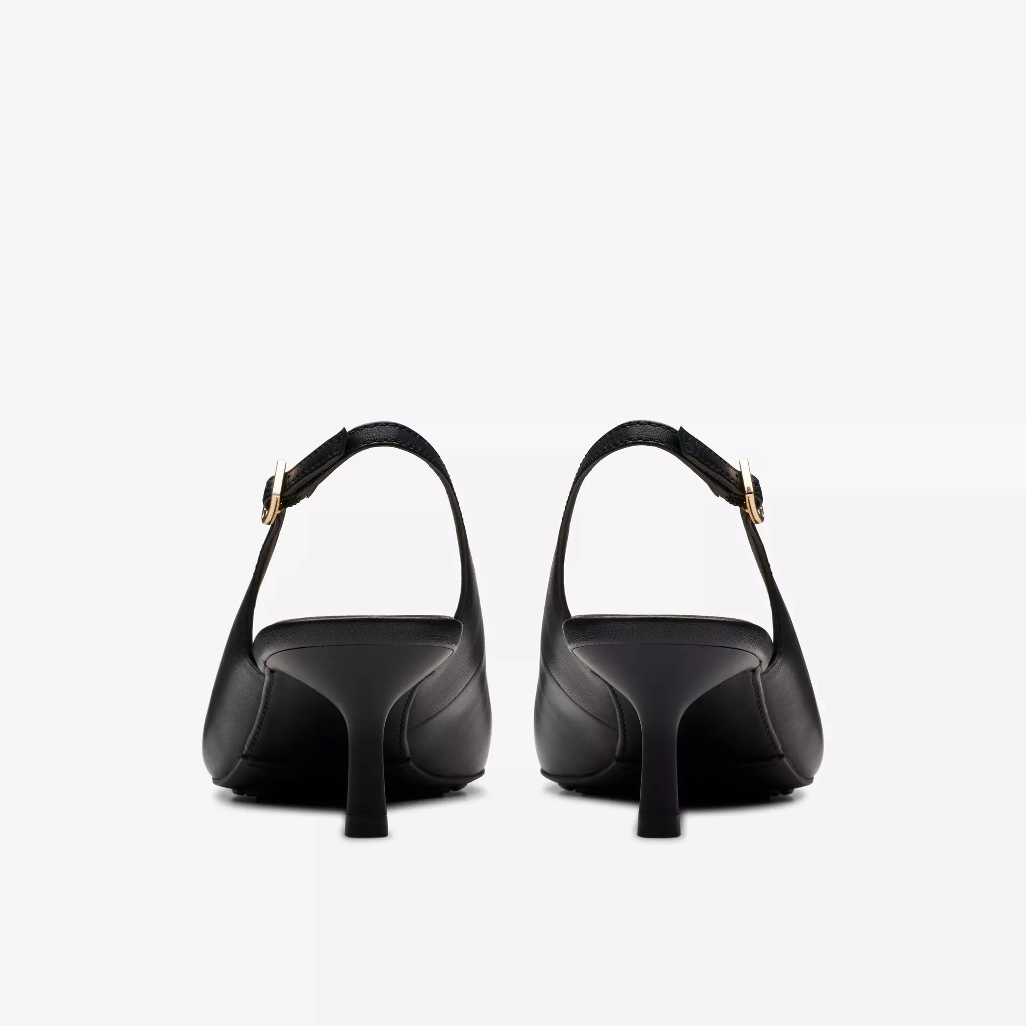 Clarks Women's Adela Sling Black Leather 26179527