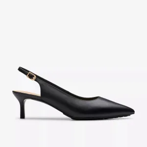 Clarks Women's Adela Sling Black Leather 26179527
