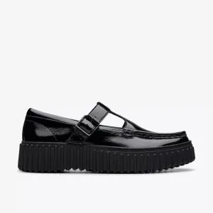 Clarks Women's Torhill Bar Black Patent 26179103