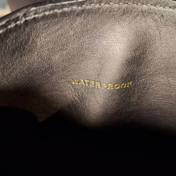 Cole Haan X Nike Air Kensington Waterproof Leather Knee-High Tall Boot black 7.5