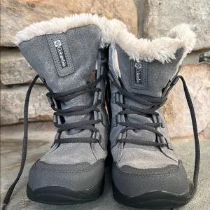 Columbia Gray Fur-Lined Boots