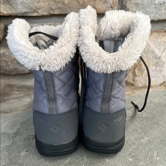 Columbia Gray Fur-Lined Boots
