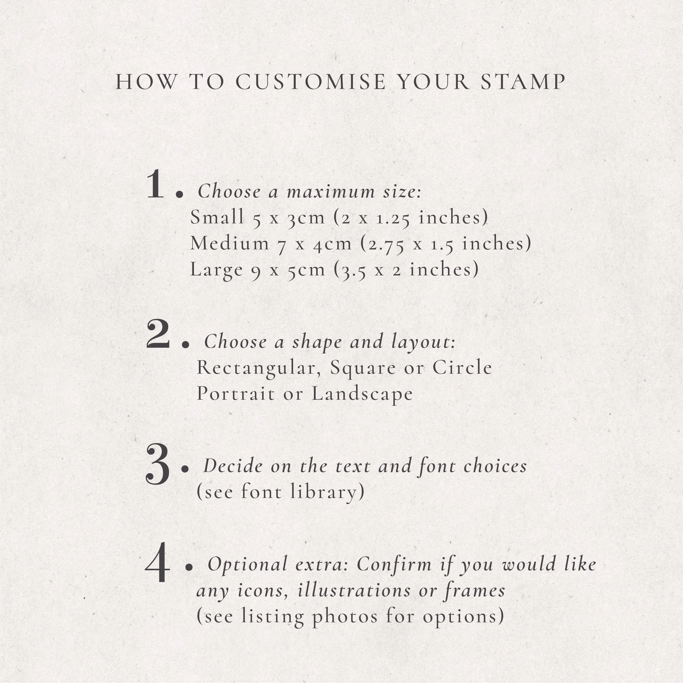 Custom Designed Stamp