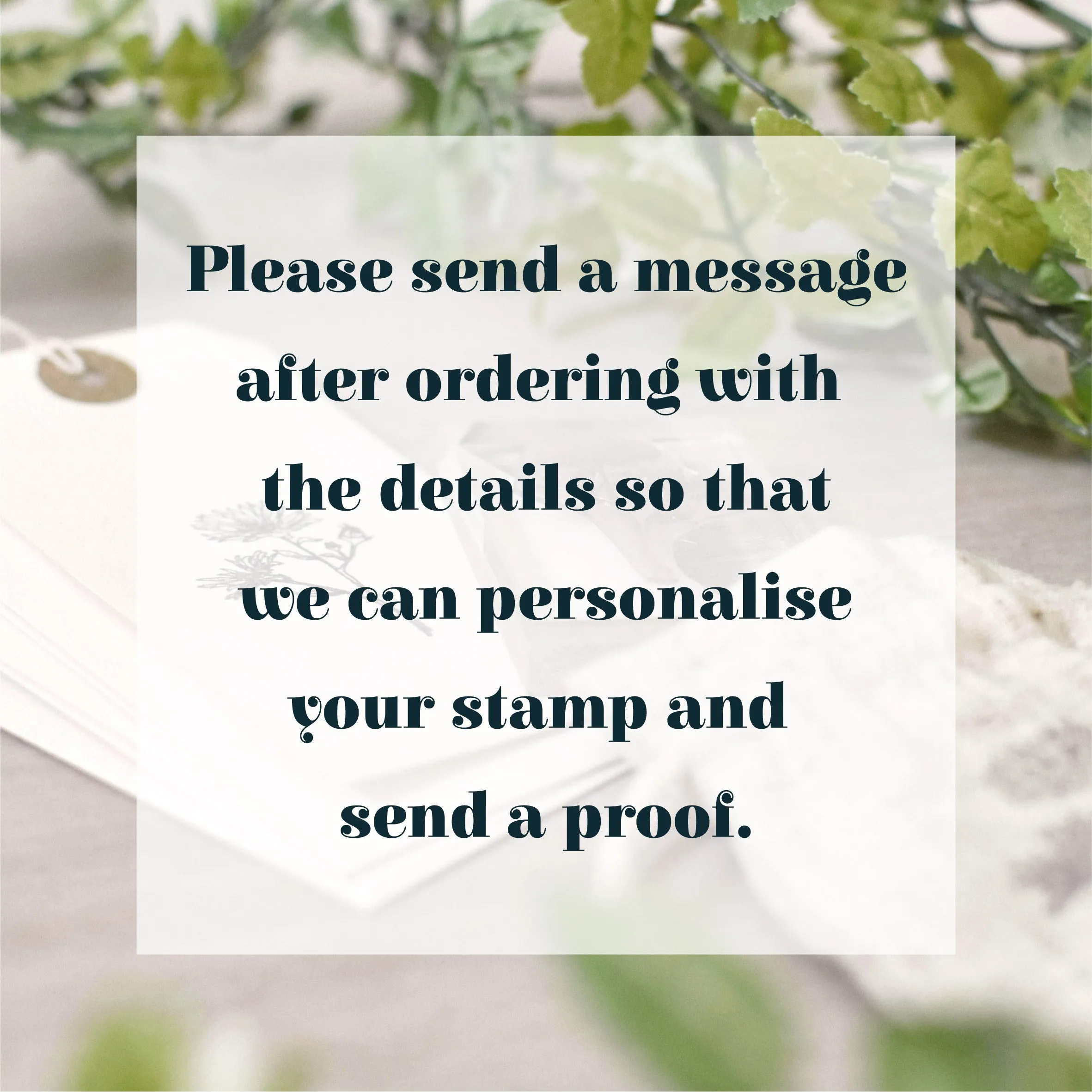 Custom Designed Stamp
