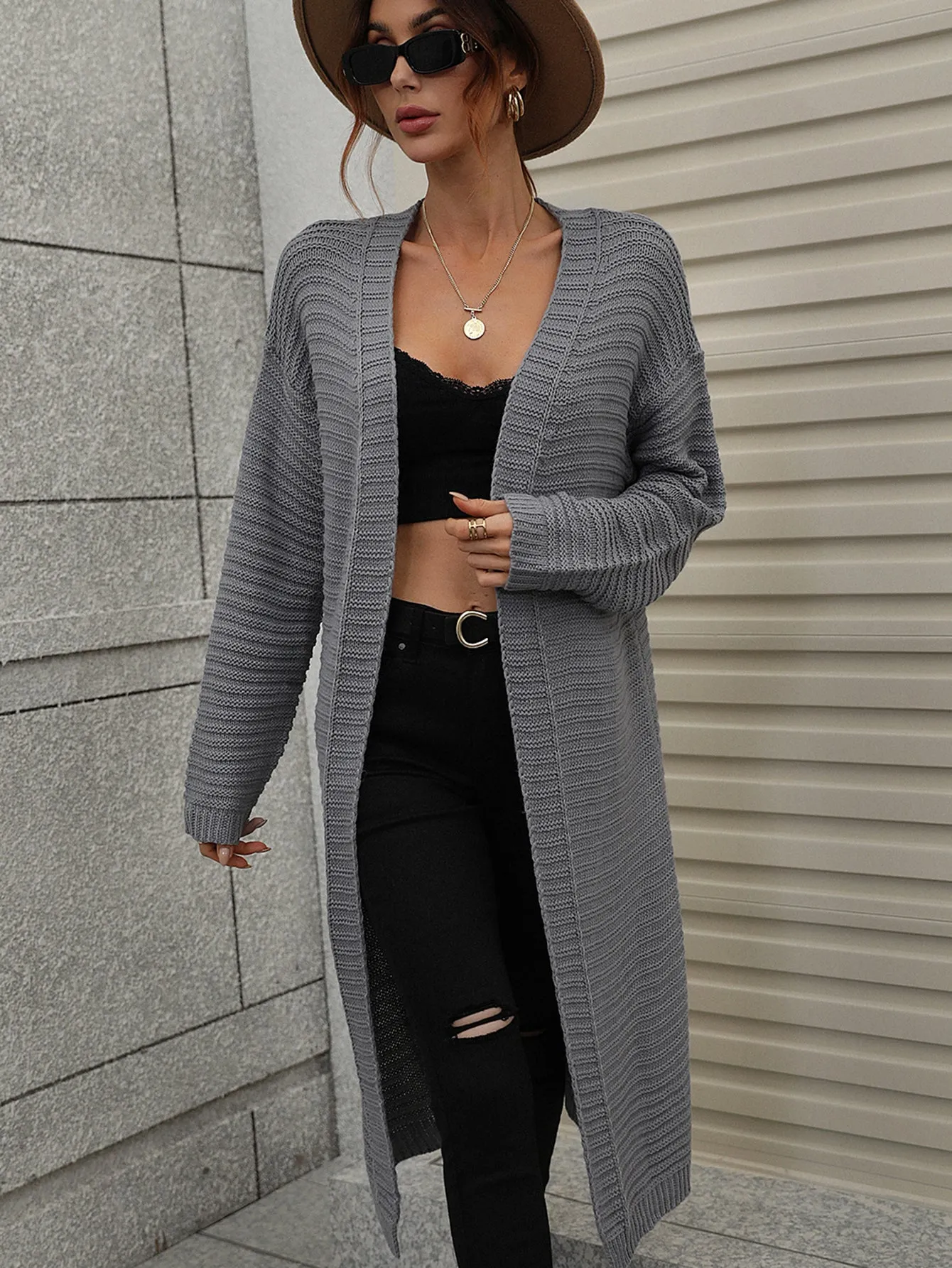 Drucilla Cardigan - Charcoal