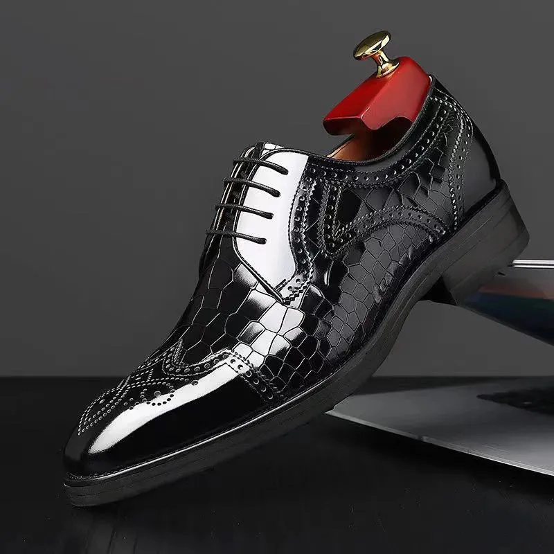 El-Dante Leather Oxford Shoes