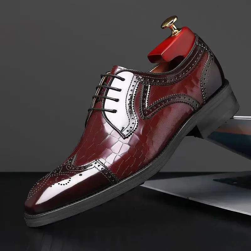 El-Dante Leather Oxford Shoes