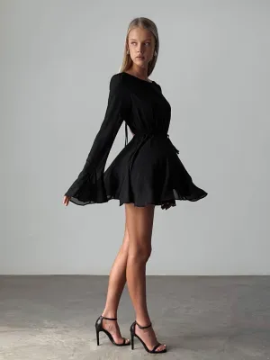 Elegant Black Mini Dress