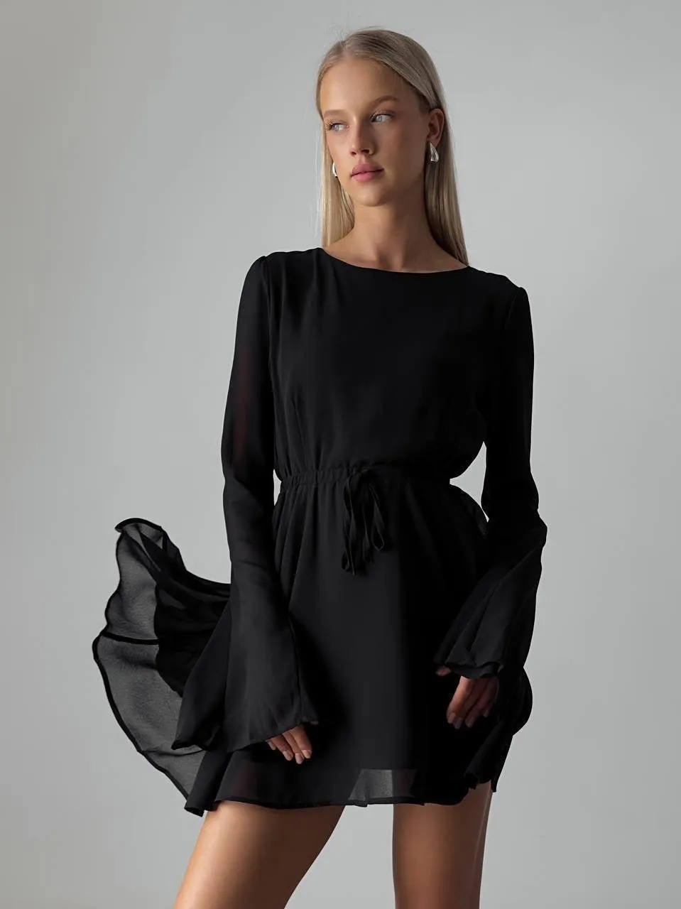 Elegant Black Mini Dress