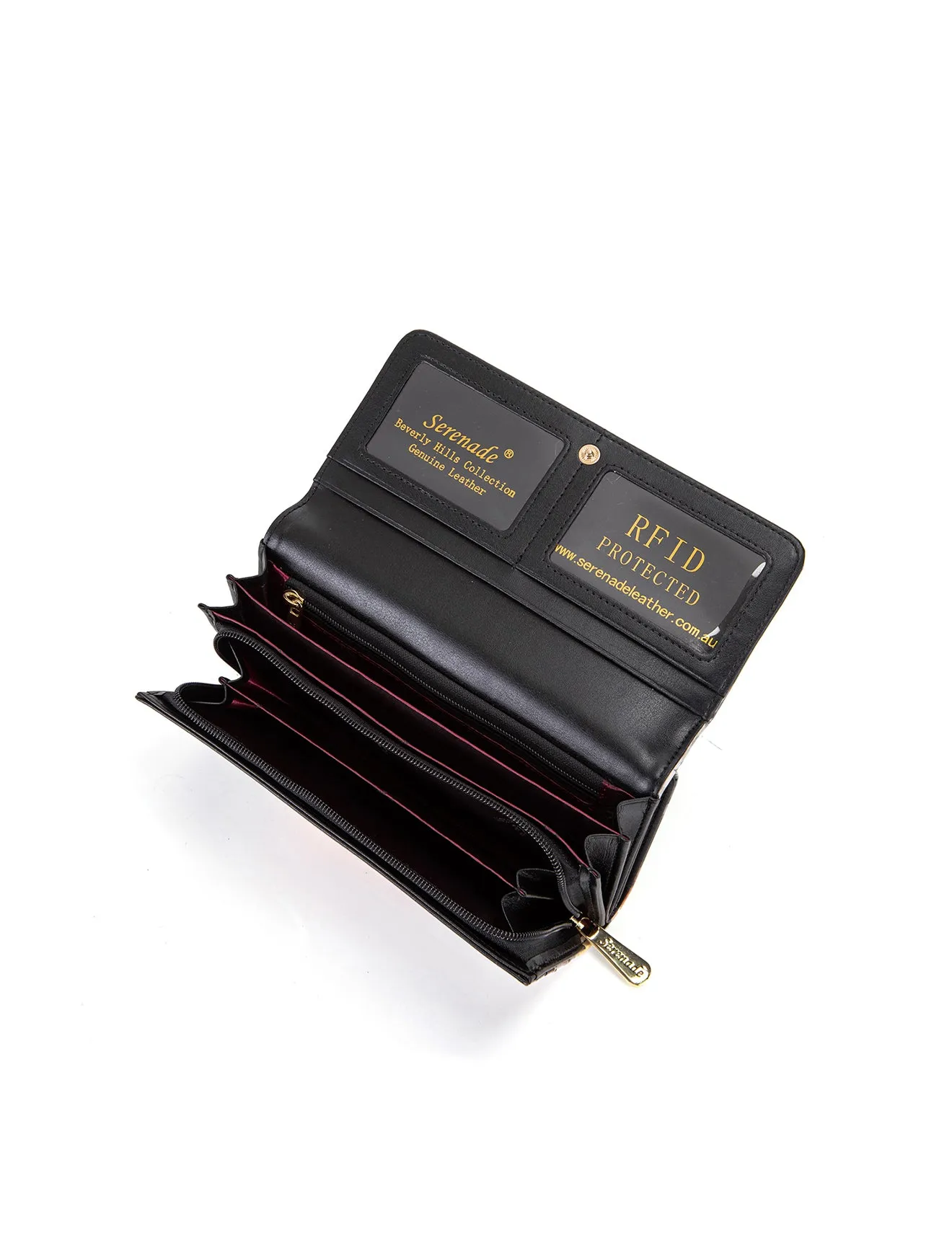 EQUESTRIAN  LARGE LEATHER RFID WALLET- WSF2401