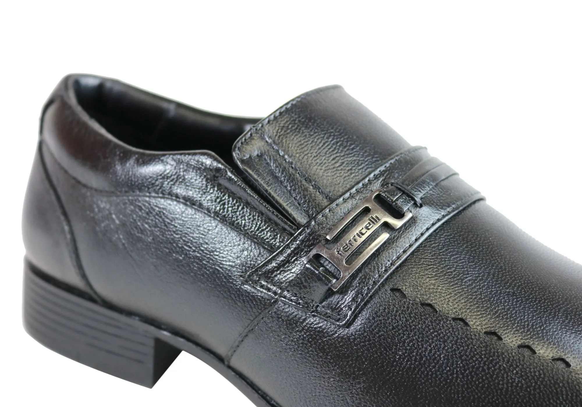 Ferricelli Sampson Mens Wave Memory Comfort Technology Leather Dress Shoes
