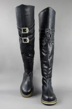 FF7 Sephiroth Black Cosplay Boots
