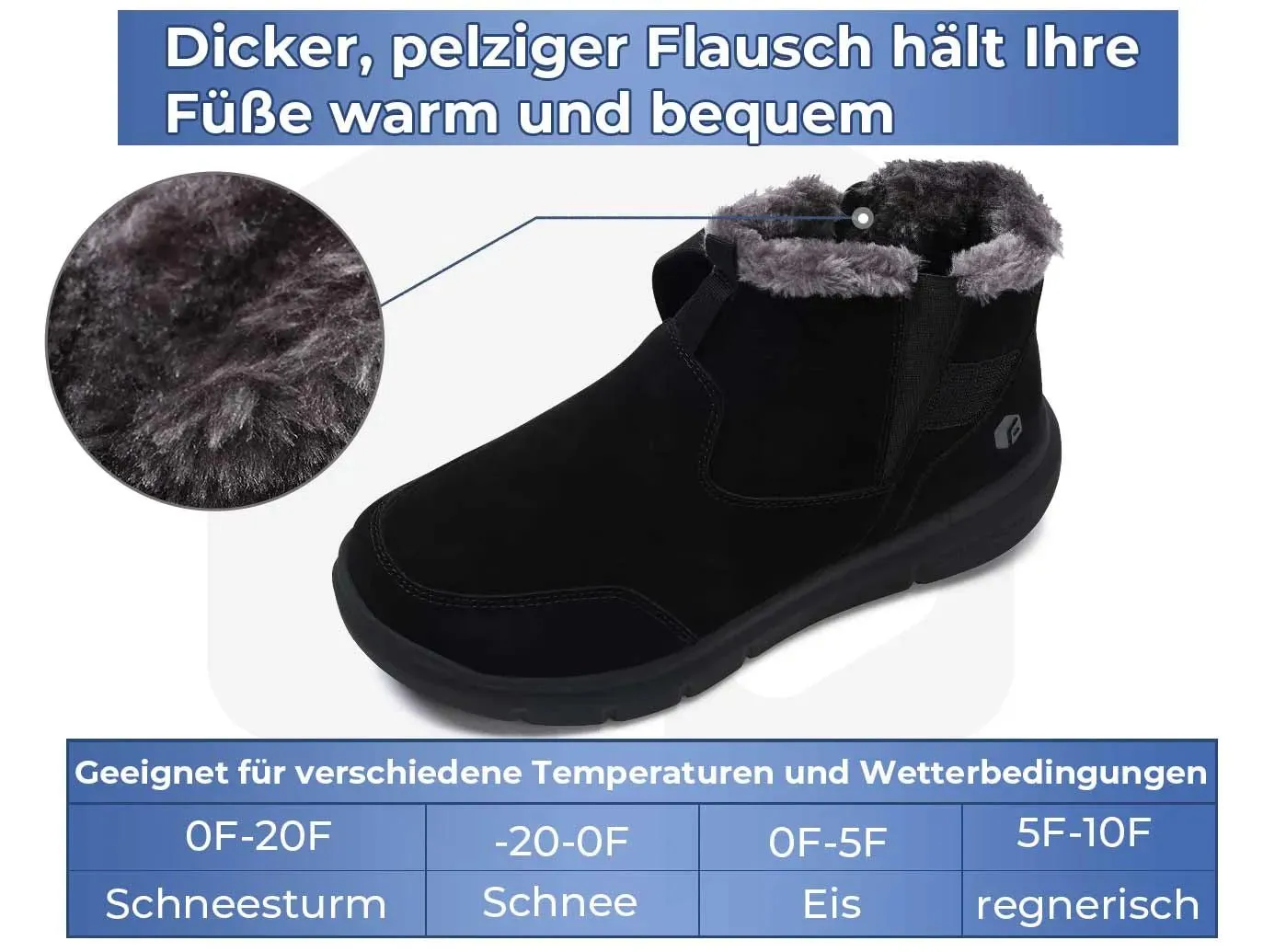 FitVille Herren CozyCore Winterstiefel V1