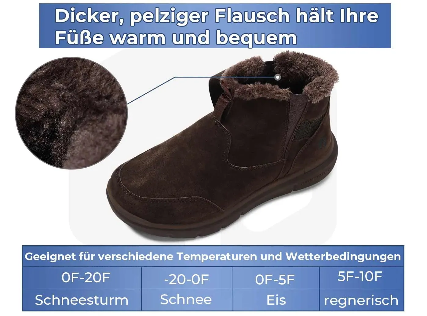 FitVille Herren CozyCore Winterstiefel V1