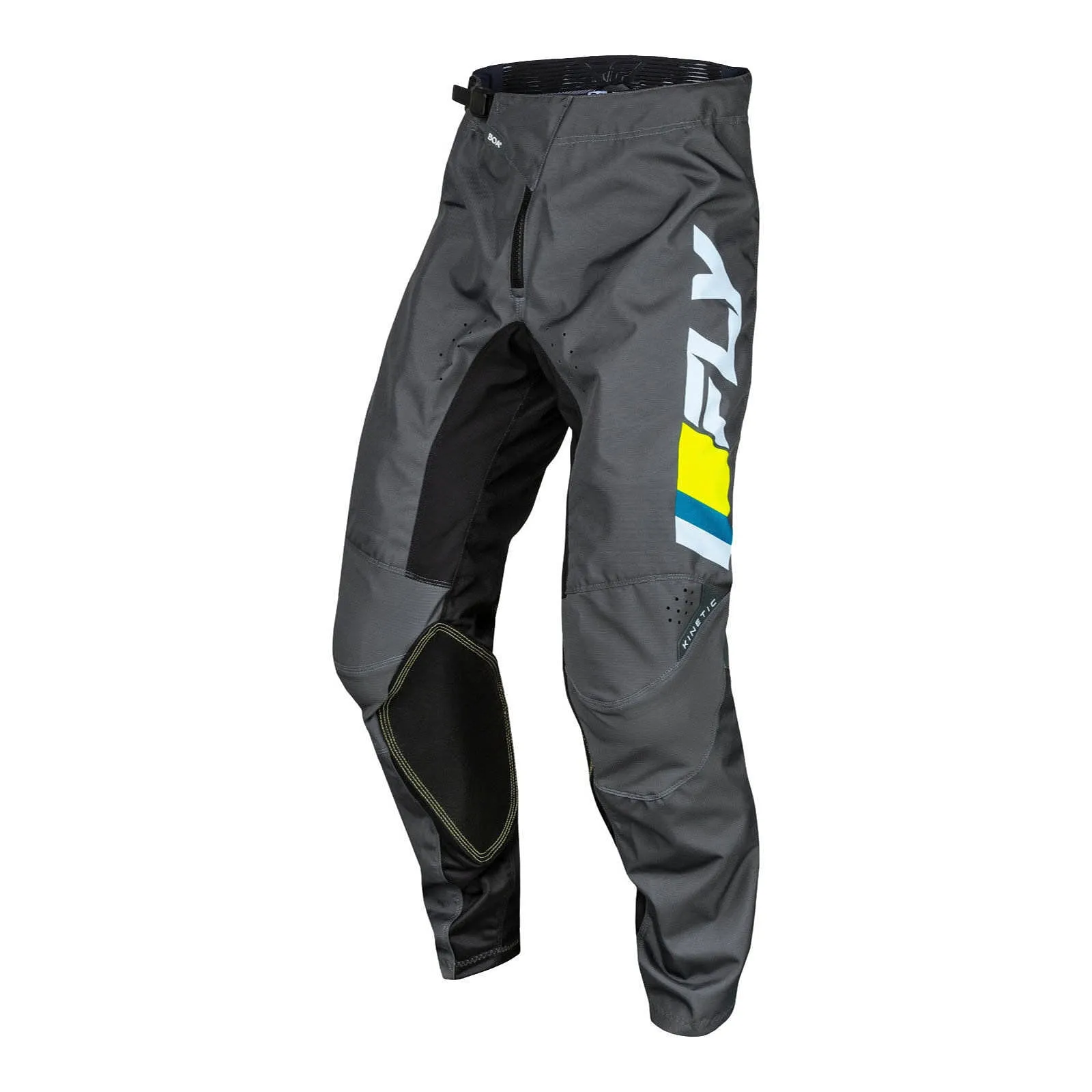 Fly Racing 2024 Kinetic Prix Pants - Ice Grey / Charcoal / Hi-Vis
