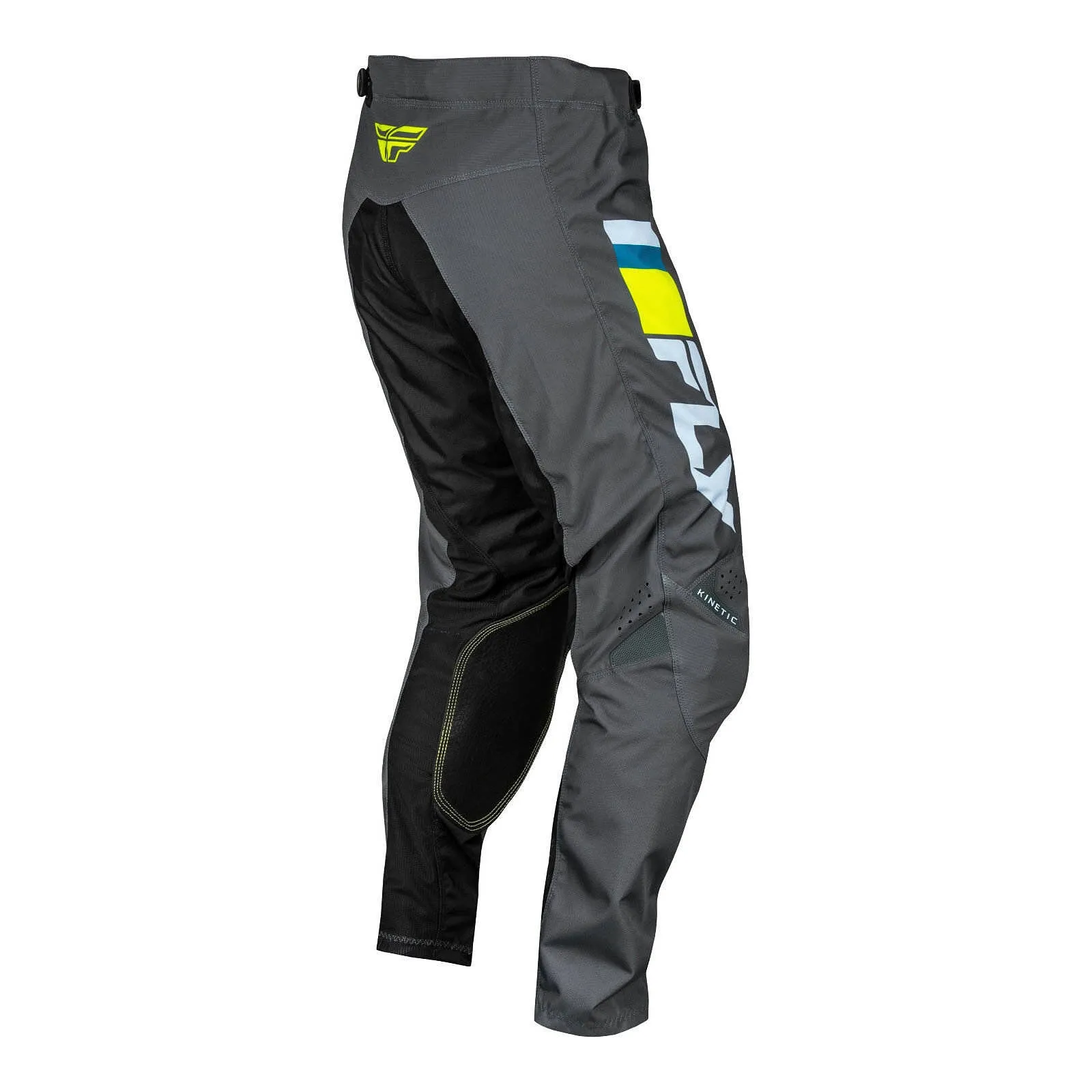 Fly Racing 2024 Kinetic Prix Pants - Ice Grey / Charcoal / Hi-Vis