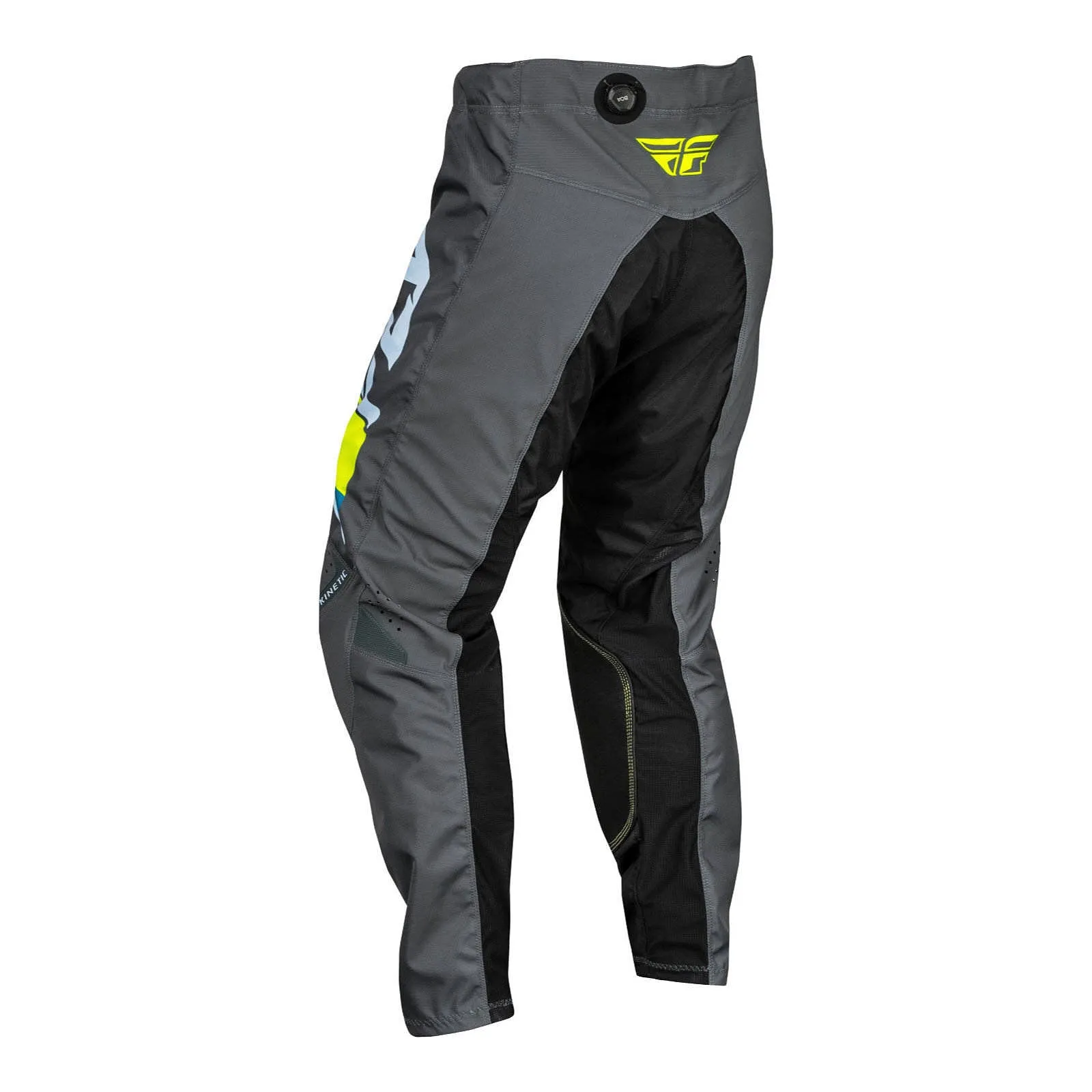 Fly Racing 2024 Kinetic Prix Pants - Ice Grey / Charcoal / Hi-Vis