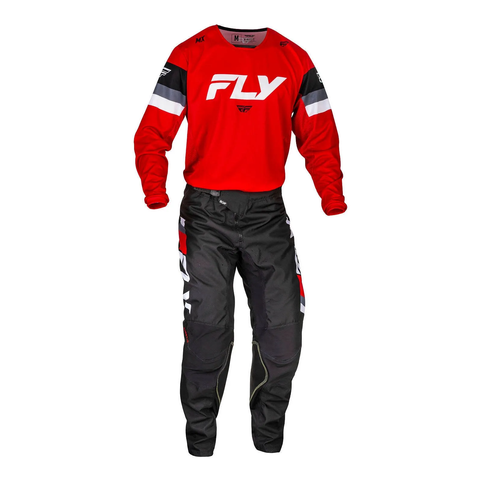 Fly Racing 2024 Kinetic Prix Pants - Red / Grey / White