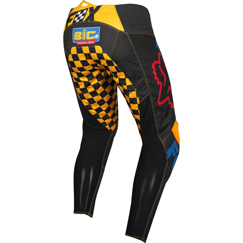FOX KIDS 180 CZAR PANT [BLACK/YELLOW]