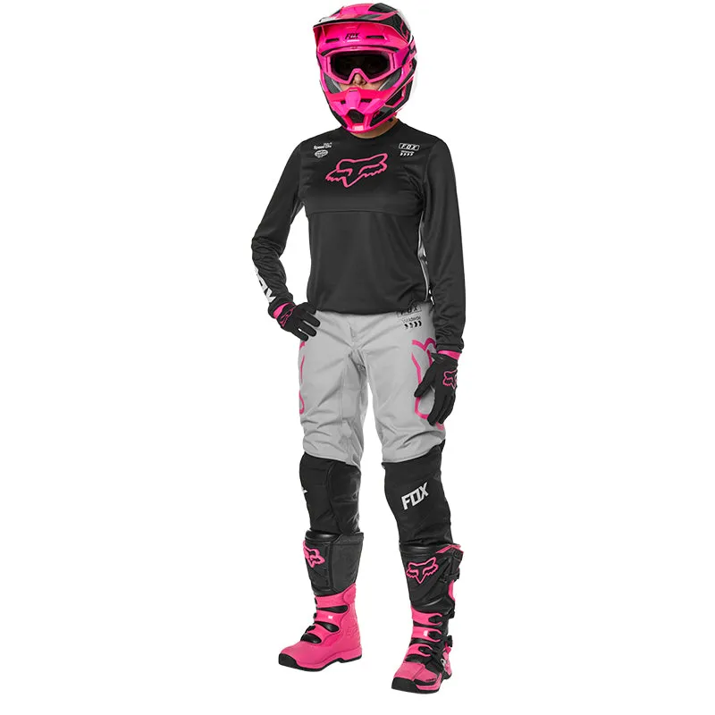 FOX WOMENS 180 MATA PANTS [BLACK/PINK] 14