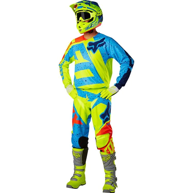 FOX YOUTH 180 NIRV PANTS [YELLOW/BLUE]