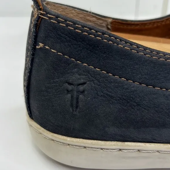 FRYE MEN’S NORFOLK DECK SHOES INDIGO SUNWASH NUBUCK LEATHER SZ 11.5