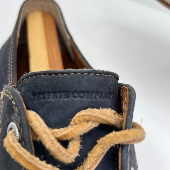 FRYE MEN’S NORFOLK DECK SHOES INDIGO SUNWASH NUBUCK LEATHER SZ 11.5