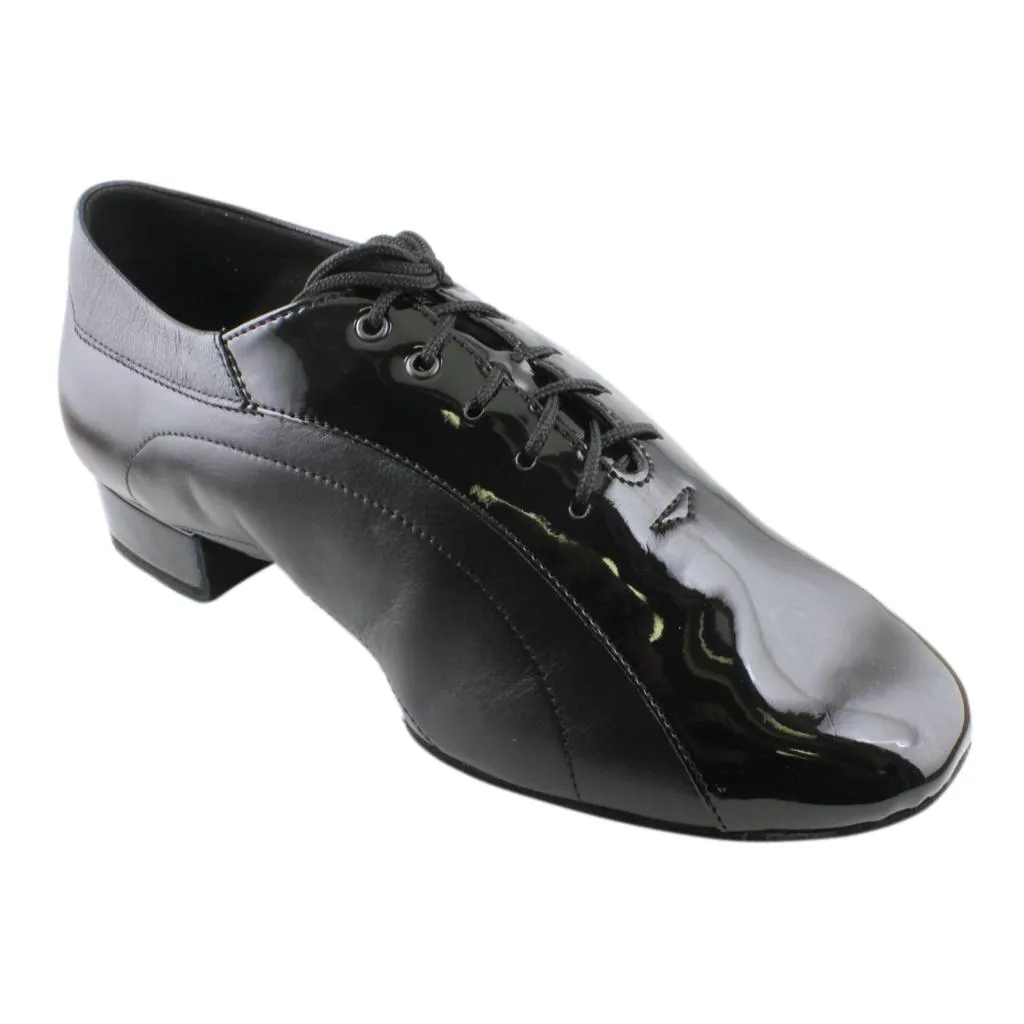 Galex 1115 Franco, Black Leather & Patent Leather, Men's Smooth Dance Shoes