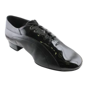 Galex 1115 Franco, Black Leather & Patent Leather, Men's Smooth Dance Shoes