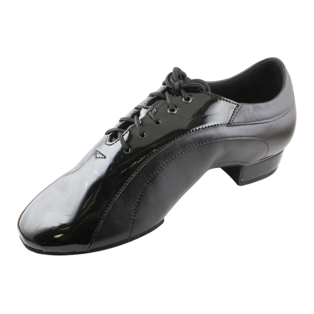 Galex 1115 Franco, Black Leather & Patent Leather, Men's Smooth Dance Shoes