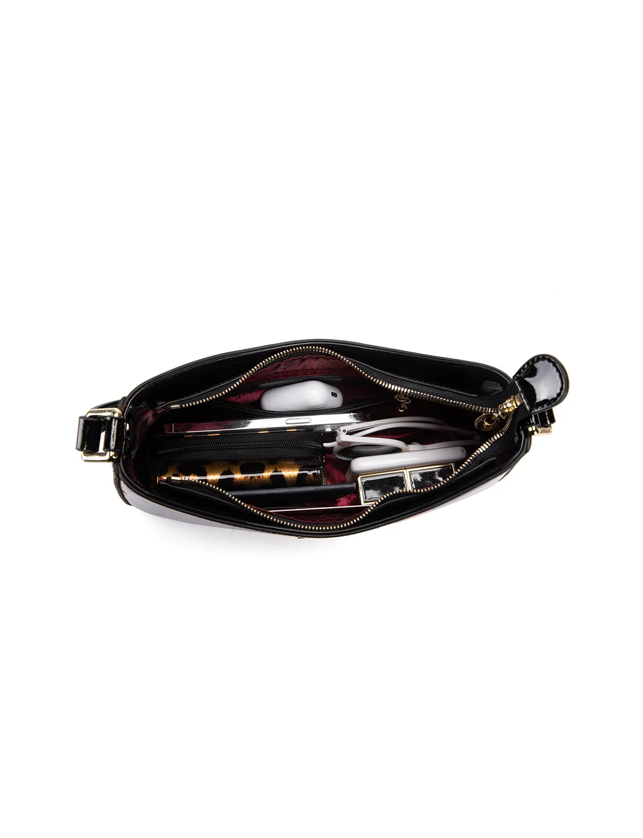 GEORGIE PATENT LEATHER BAG WITH RFID- SN63-0822- NEW IN