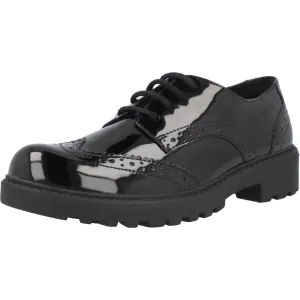 Geox Casey Black Patent Leather Boys' Derby Shoes