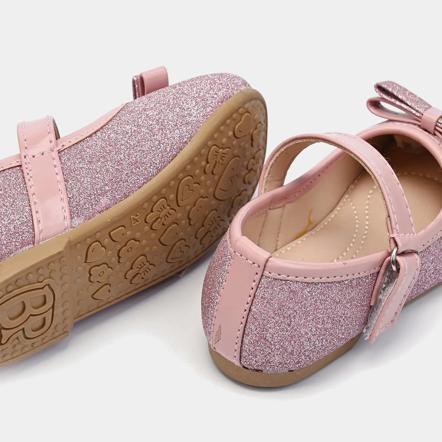 Girls Pumps 11-73-Tea.Pink