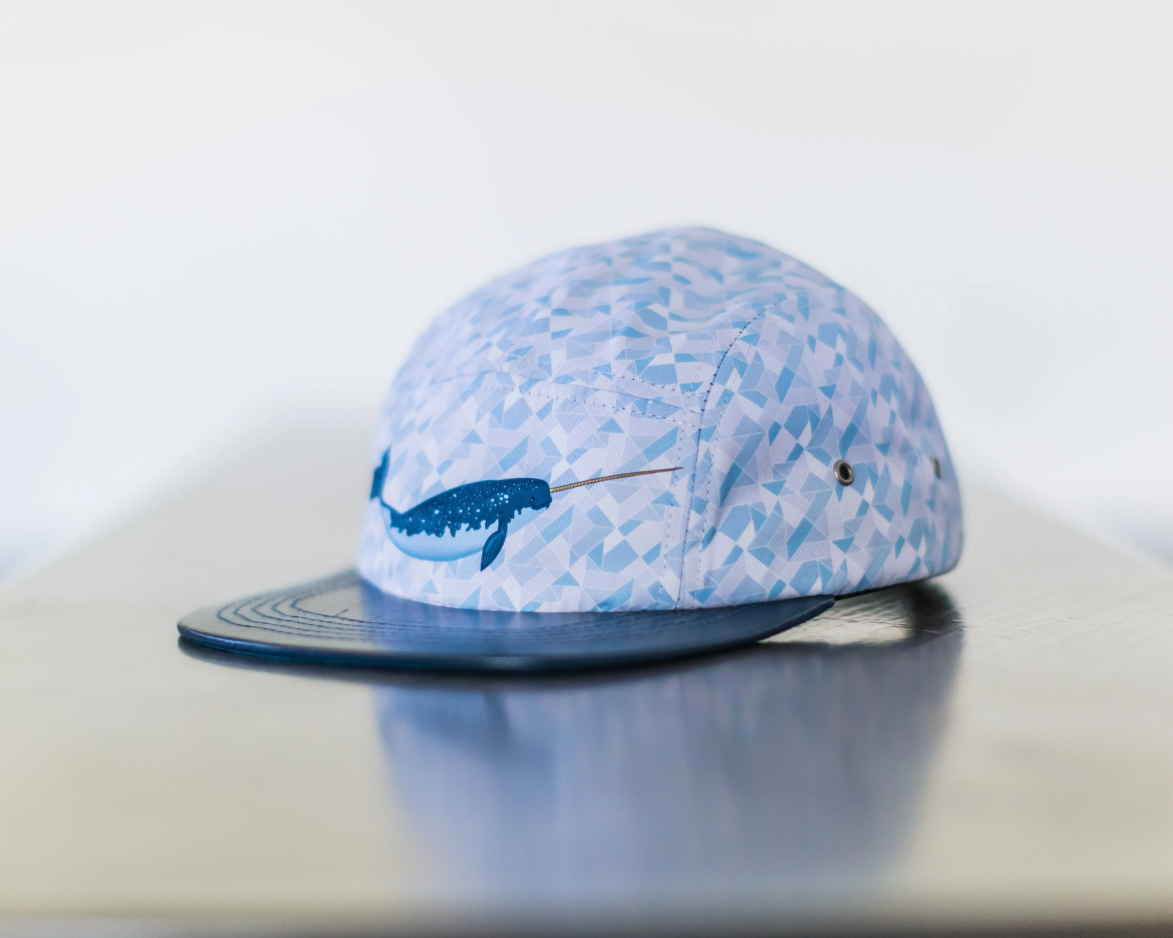 Gnar-Whal the Narwhal 5 panel hat