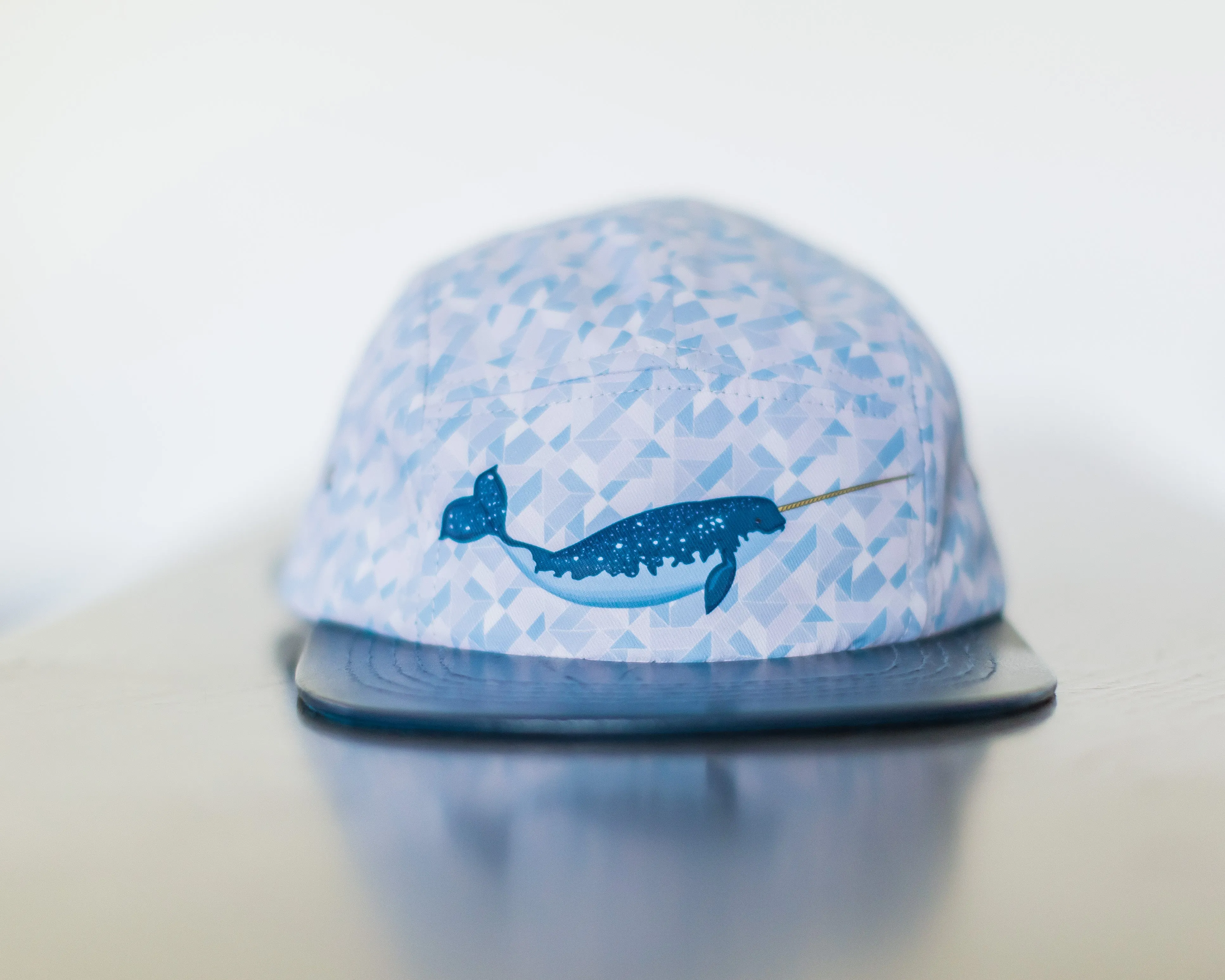 Gnar-Whal the Narwhal 5 panel hat