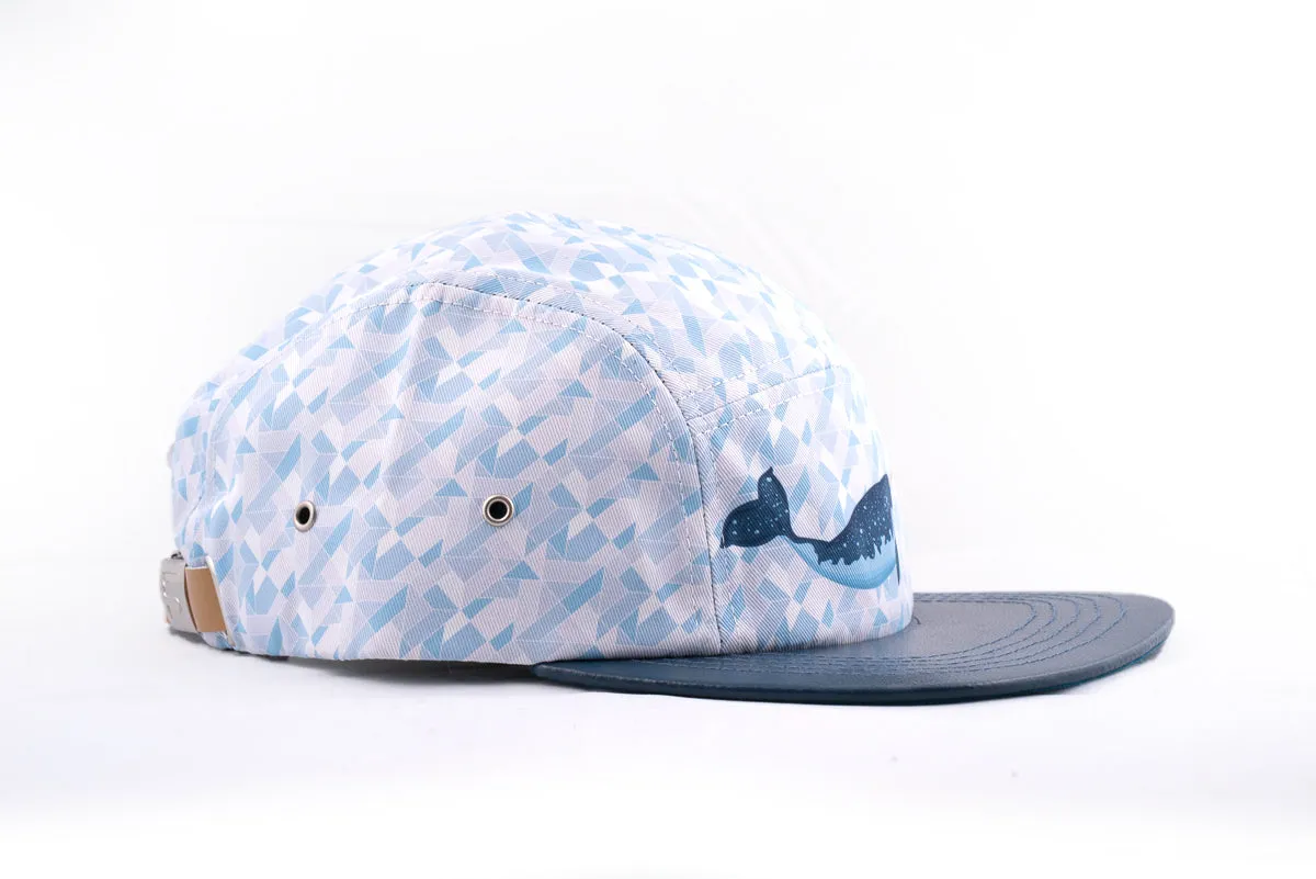 Gnar-Whal the Narwhal 5 panel hat