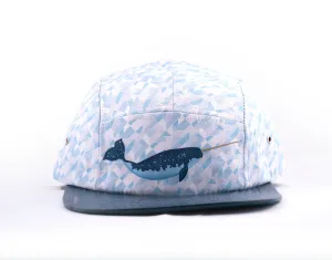 Gnar-Whal the Narwhal 5 panel hat