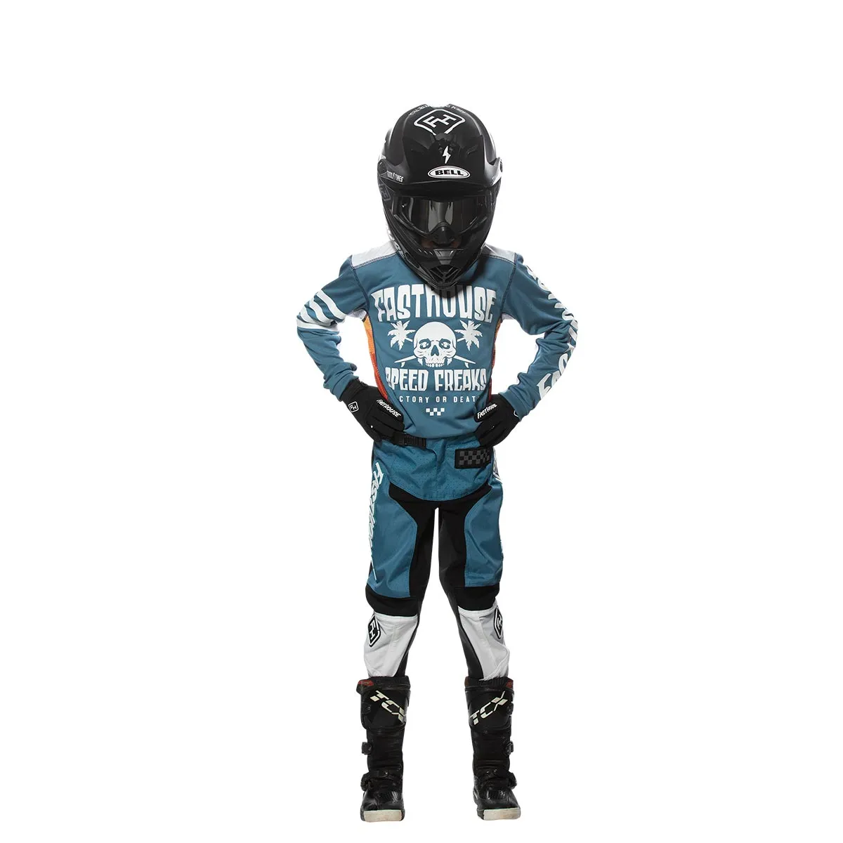 Grindhouse 2.0 Youth Pant - Slate/White