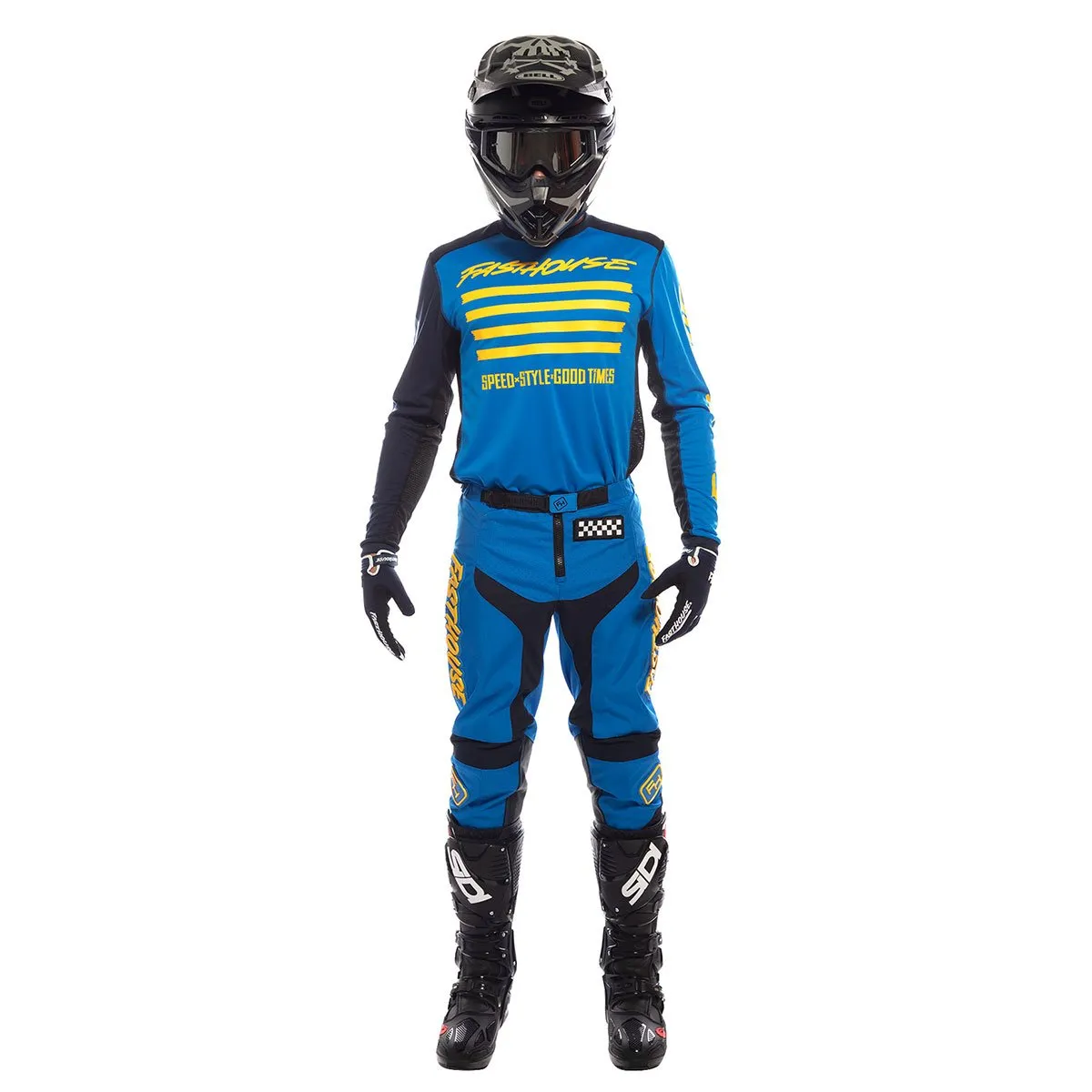 Grindhouse Youth Pant - Blue/Yellow