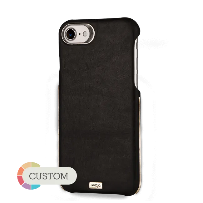 Grip Silver - Premium iPhone SE leather case