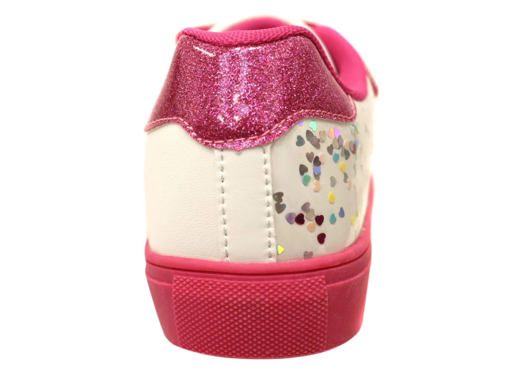 Grosby Glitz Kids Comfortable Adjustable Strap Girls Shoes