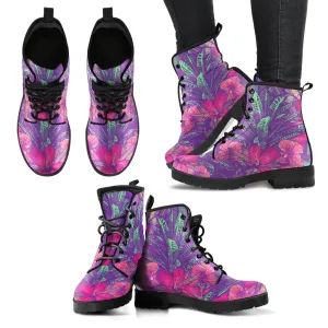 HandCrafted Tropical Flower Boots