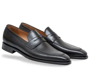 Handmade Black Leather Formal Dress Shoes for Men